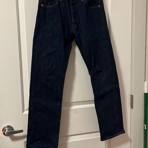 Levi’s 501 dark blue jeans